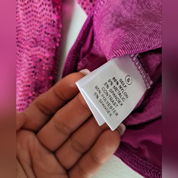 Living the Dream Sequin Bodysuit Fashion Nova Fuchsia - Picture 8 of 8